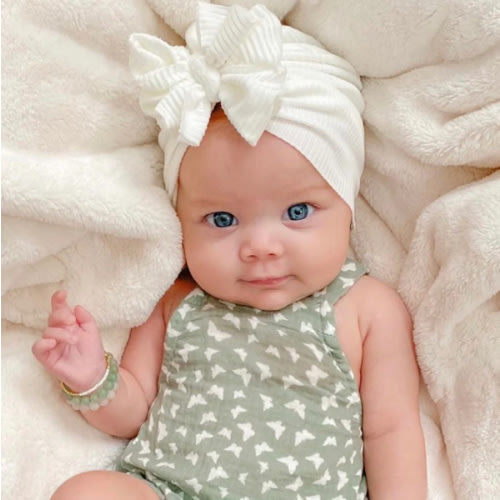 James | Cloud White | Brushed Rib Headwrap