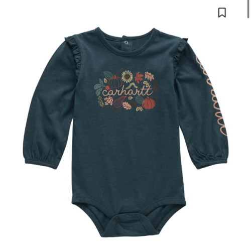 Carhartt Infant Girls' Fall Veggie Long Sleeve Onesie