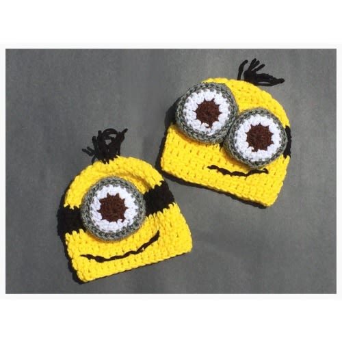 Crochet MINION inspired Baby Beanies!