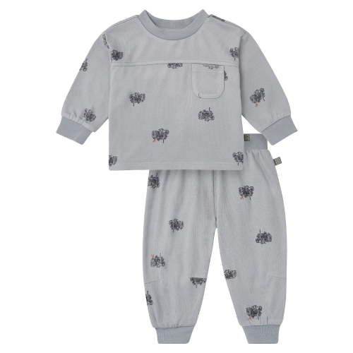 Modern Moments by Gerber Baby Boy Hacci Top and Jogger Outfit Set, Sizes 0/3 Months - 24 Months