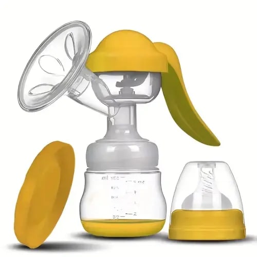 portable manual set with piston pump - with massage suction head for extraction, the set bottle + bottle cap + designed with piston pump system, a set and storage milk accessories - baby & maternity - Temu
