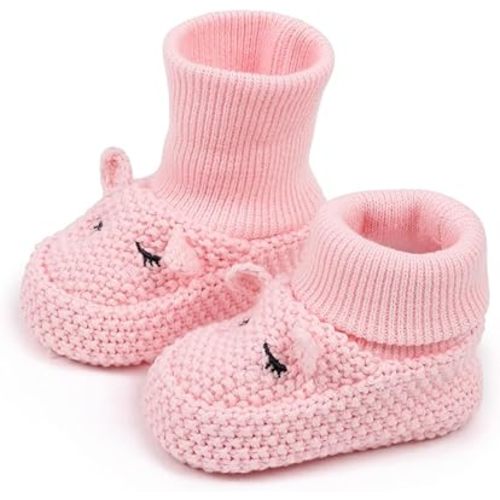 Newborn Baby Boys Girls Cozy Warm Booties Infant Cute Cartoon Knit Soft Socks Shoes for Baby Shower.