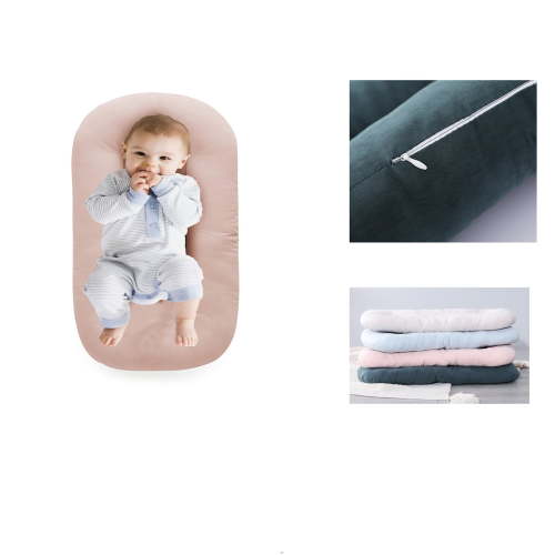 Child Lounger Pillow,Soft and breathable nest recliner, suitable for co-sleeping, unisex recliner