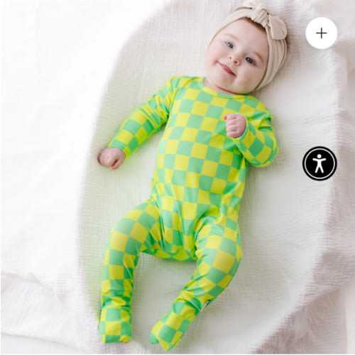 Lemon Lime Check Day to Night Romper