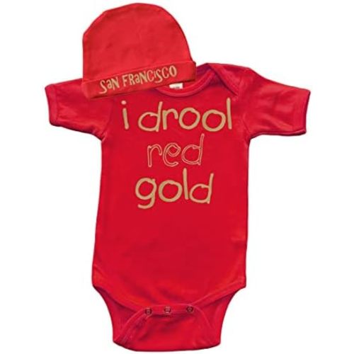 Short Sleeve Baby Bodysuit and Cap Set - San Francisco