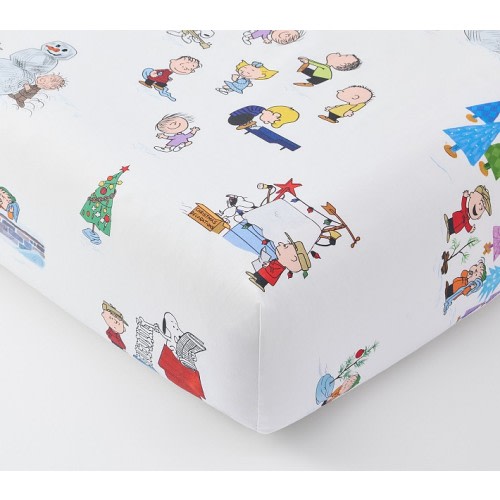 Peanuts® Charlie Brown®  Christmas Organic Crib Fitted Sheet