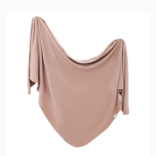 Knit Swaddle Blanket - Pecan