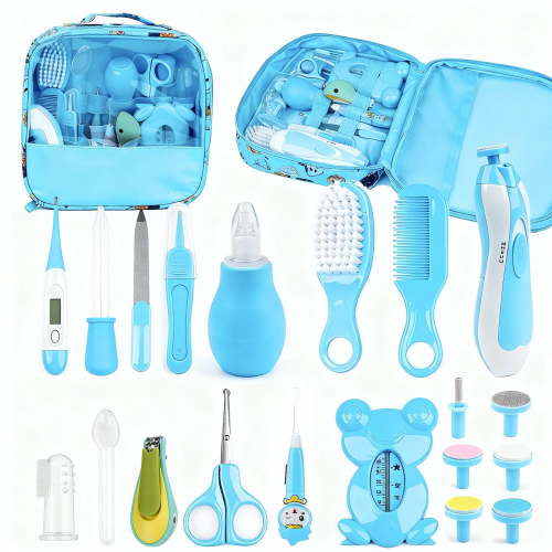 20 in 1 Baby Grooming Kit, Electric Nail File Trimmer Baby Essentials, Newborn Essentials Must Haves Kits with Hair Brush Comb for Newborn Infant Toddlers Baby Boys Girls Kids,Baby Shower Gifts