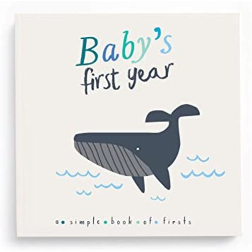 Lucy Darling Little Captain Baby Memory Book - First Year Journal Album To Capture Precious Moments - Milestone Keepsake For Girl - Made In USA