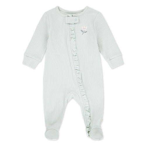 Huggies® Baby Girls' Layette Organic Cotton Ruffled Footed Coverall - Walmart.ca