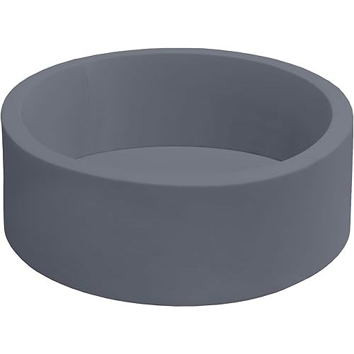 HARBOLLE Baby Ball Pit 35.4" Soft Round Memory Foam Ball Pits NOT Included Balls Indoor Outdoor Playpen for Babies Toddlers Kids Great Gift for Girls Boys, Dark Gray