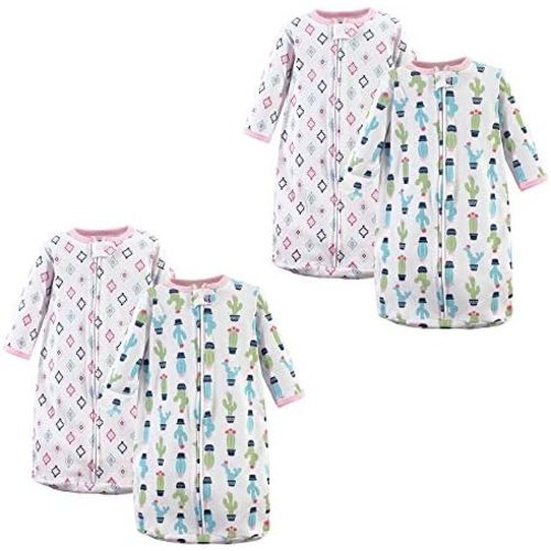 Hudson Baby Unisex Baby Cotton Long-Sleeve Wearable Sleeping Bag, Sack, Blanket