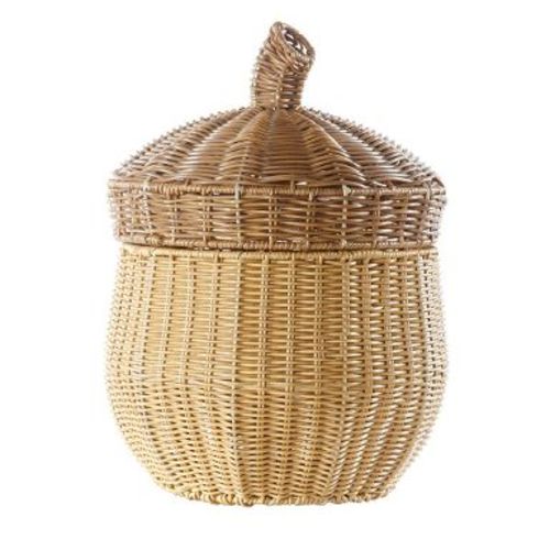 Kaplan Early Learning Acorn Washable Wicker Floor Basket