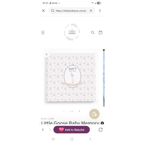Little Goose Baby Memory Book