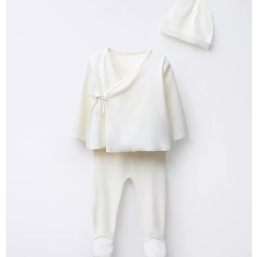 NEWBORN SET AND POUCH - Oyster-white | ZARA United States