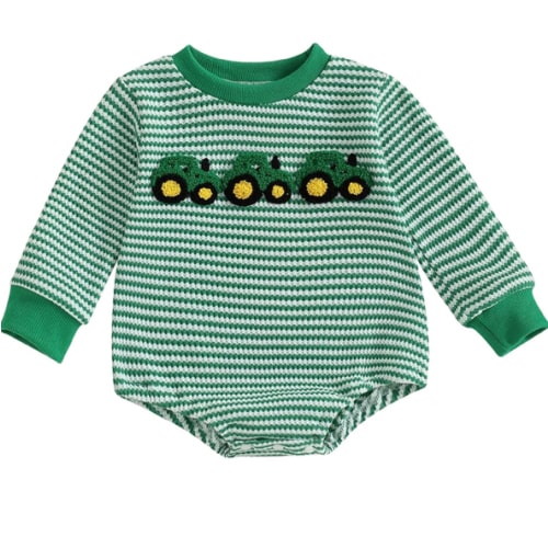 VISGOGO Unisex Baby Boy Girl Romper Waffle Newborn Infant Onesie Clothes Long Sleeve Bubble Oversized Romper Bodysuit Top