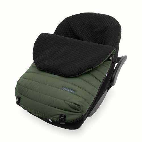 Little Unicorn Infant Car Seat Footmuff – Weather-Resistant Baby Bunting Bag with Magnetic Closure, Non-Slip Backing & Open Harness Design – Universal Fit Winter Cover for Baby Car Seat & Stroller