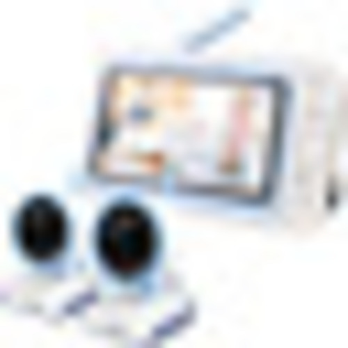 LEREVE 5" HD Low EMF and No WiFi Baby Monitor with 2 Cameras, Model: LRX-52