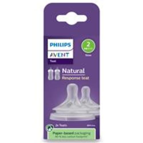 Buy Avent Natural Response Teat 0m+ Flow 2 Nipples 2 Pack Online at Chemist Warehouse®