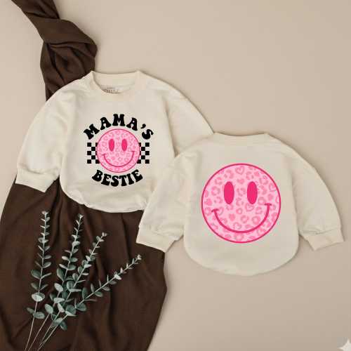 Mama's Bestie Romper, Mommy & Me Bodysuit , Mama's Girl Shirt , Romper for Baby Girl, Baby Girl Outfit, Gift For Baby Girl, Mother Day