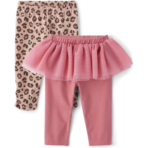 The Children's Place Baby Girls' and Newborn Knit Pull on Pants