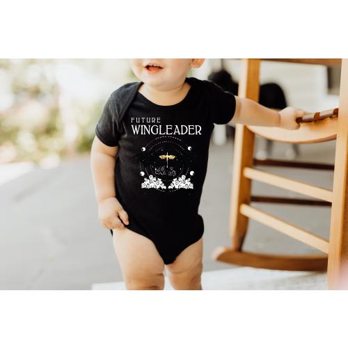 Future Wingleader Baby Onesie, Fantasy Book Lover Gift, Dragon Baby Outfit, Nerdy Baby Shower Gift, Bookish Baby Clothes