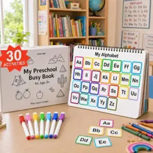 [30 Activities] Mallify Montessori Busy Book for Kids, Preschool Learning Activities, Toddler Busy Board, Gifts for Toddlers, Busy Tots Bilingual Toddler Markers, Travel Student Painting Supplies, Teaching Supplies, mothersdaygift, #SummerFinds - TikTok S