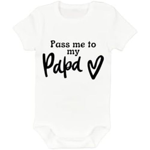 Pass me to My Gigi - Papa, Baby Bodysuit,White