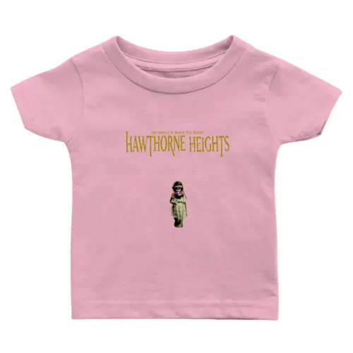 Hawthorne Heights - The Silence In Black _amp_ White Baby T Shirts 6M Pink sold by GraeCove | SKU 88685037 | Printerval