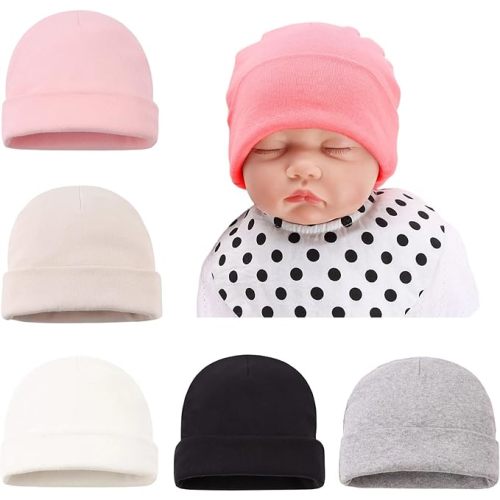 Bamery Cotton Baby Girl Hat Preemie Boys Beanie Newborn Hospital Hats Winter Infant Hats for Girls