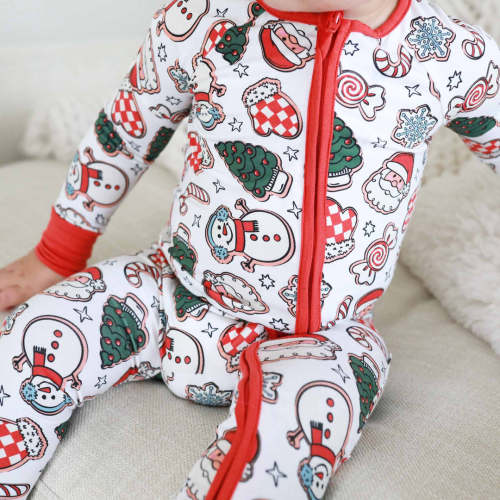 Santa's Cookies Convertible Zip Romper