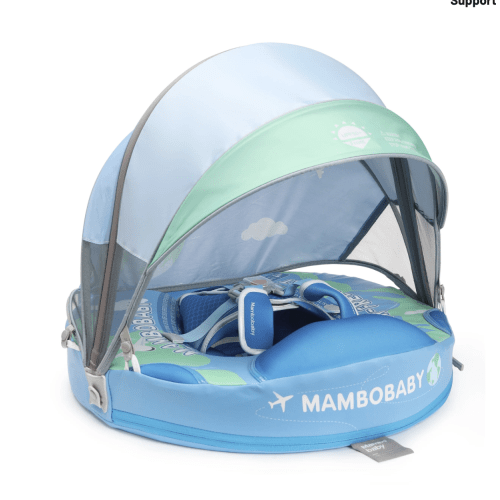 Mambobaby Float with Canopy and Tail Earth Blue