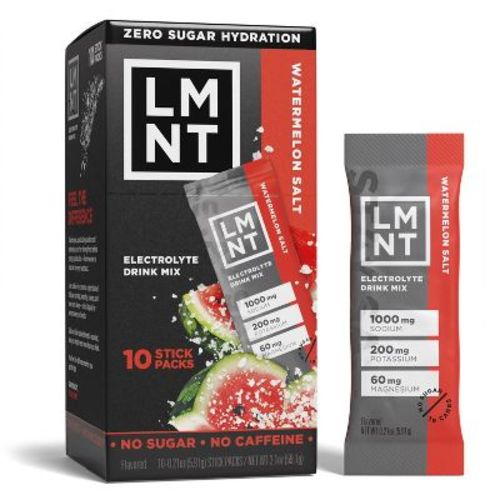Lmnt Zero-sugar Electrolytes Sports Drink - Watermelon Salt - 2.1oz/10ct