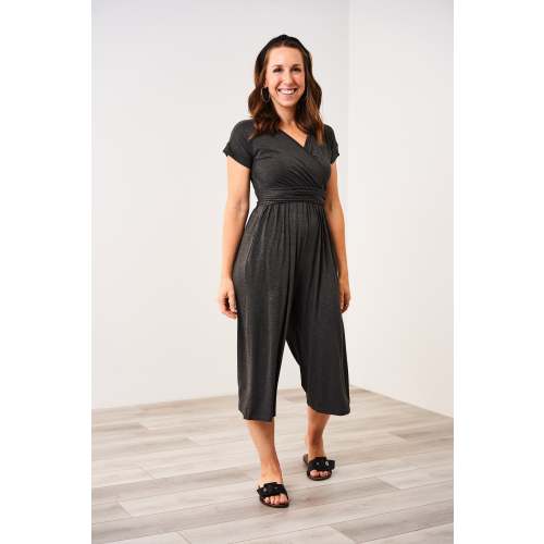 Latched Mama V-Neck Nursing Jumpsuit
