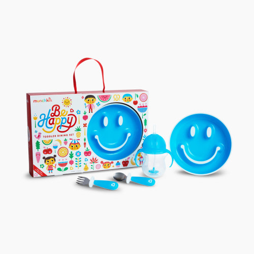 Munchkin Be Happy Toddler Dining Gift Set - Blue