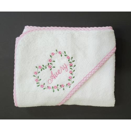 Personalized Baby Girl Hooded Bath Towel