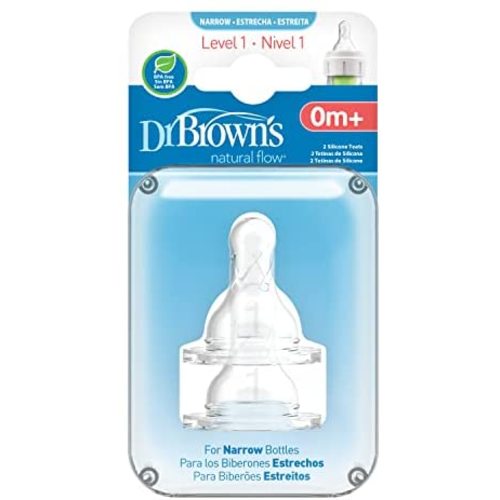Dr. Brown's Original Nipple, Level 1 (0m+), 2 Count