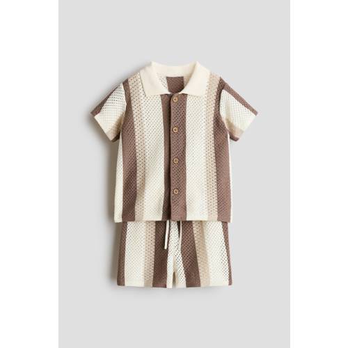 2-PIECE MESH-KNIT COTTON SET