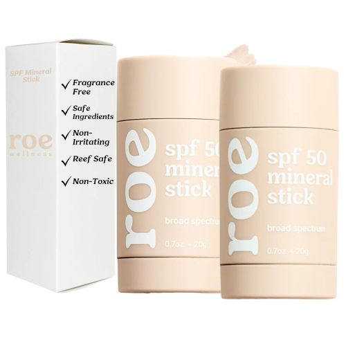 Amazon.com: Roe Wellness- Kids Sunscreen Stick For Face & Body Sun Protoction | Reef Safe, Clean Ingredients (SPF 50 Roll-on Stick)