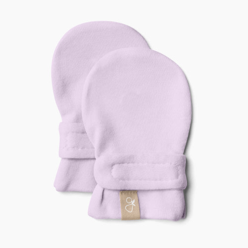 Goumi Kids x Babylist Bamboo Organic Cotton Mitts - Lilac, 0-3 Months