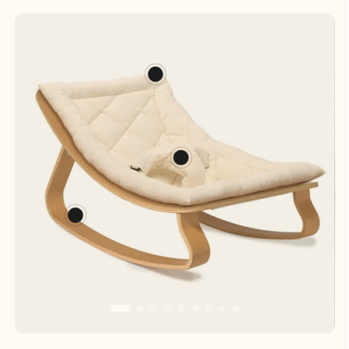 LEVO Baby Rocker in natural wood – Charlie Crane Paris