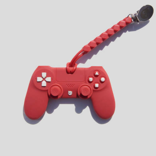 PS I Love You in Lava Red Teether – BabyGlitch