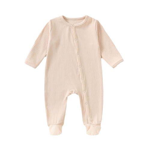 QHFBli Baby Baby-Boys Sleeper Pjs, 100% Organic Cotton, One-piece Footie, Zip Up Jumpsuit, Snug Fit Pajamas
