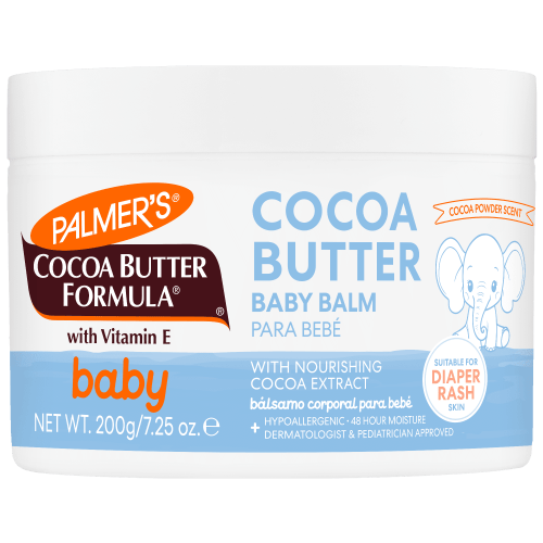 Palmer's Cocoa Butter Formula Hydrating Baby Balm, 7.25 oz, Nourish Dry Skin, Eczema, Cradle Cap & Diaper Rash