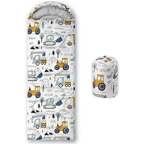 Kids Sleeping Bag for Boys and Girls,Monster Alien Print-Lightweight Warm Portable Outdoor Indoor-Waterproof Cold Weather Resistant Sleeping Bag for Camping Hiking