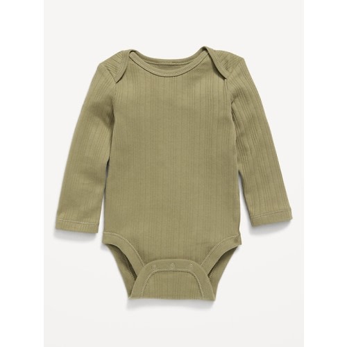 Long-Sleeve Ribbed Bodysuit for Baby