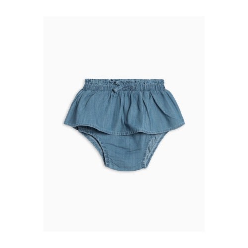 Organic Iona Chambray Skirted Bloomer, 6-12M