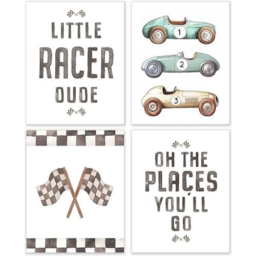 BESERH Western Nursery Wall Decor, Cowboy Nursery Wall Art Prints, Rustic Country Cowboy Hats Boots Cactus Western Posters for Boys Room Playroom, 8x10 Inches Set of 4 Unframed