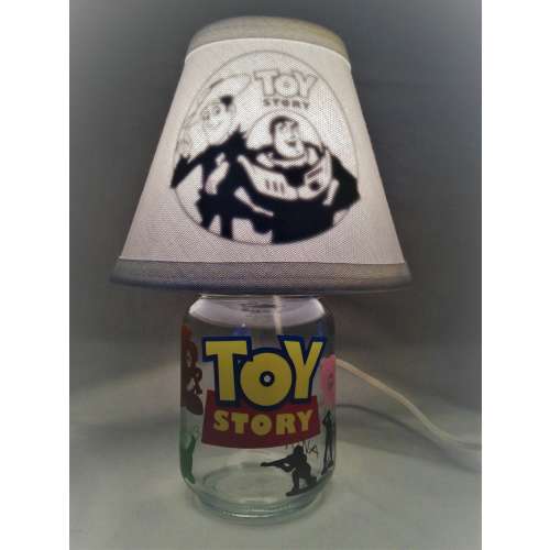 Mason jar small lamp, nightlight - Toy Story influenced