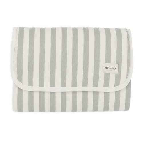 Folded Changing Pad Rayas Mist · Minicoton